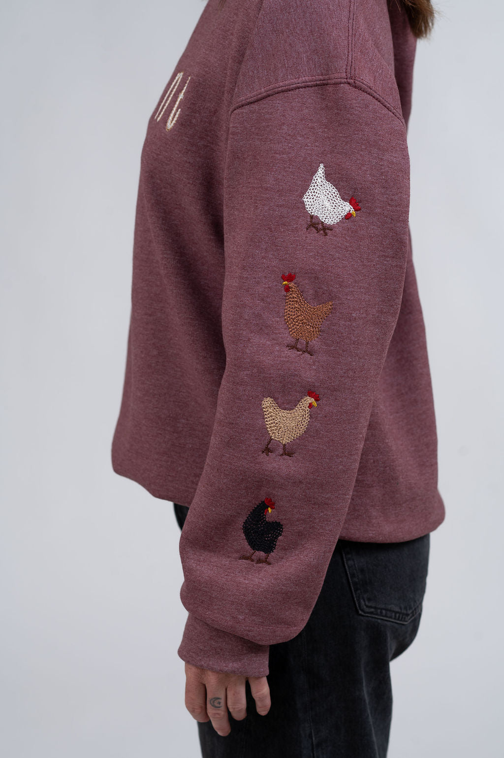 The Pecking Order-Embroidered in Vermont