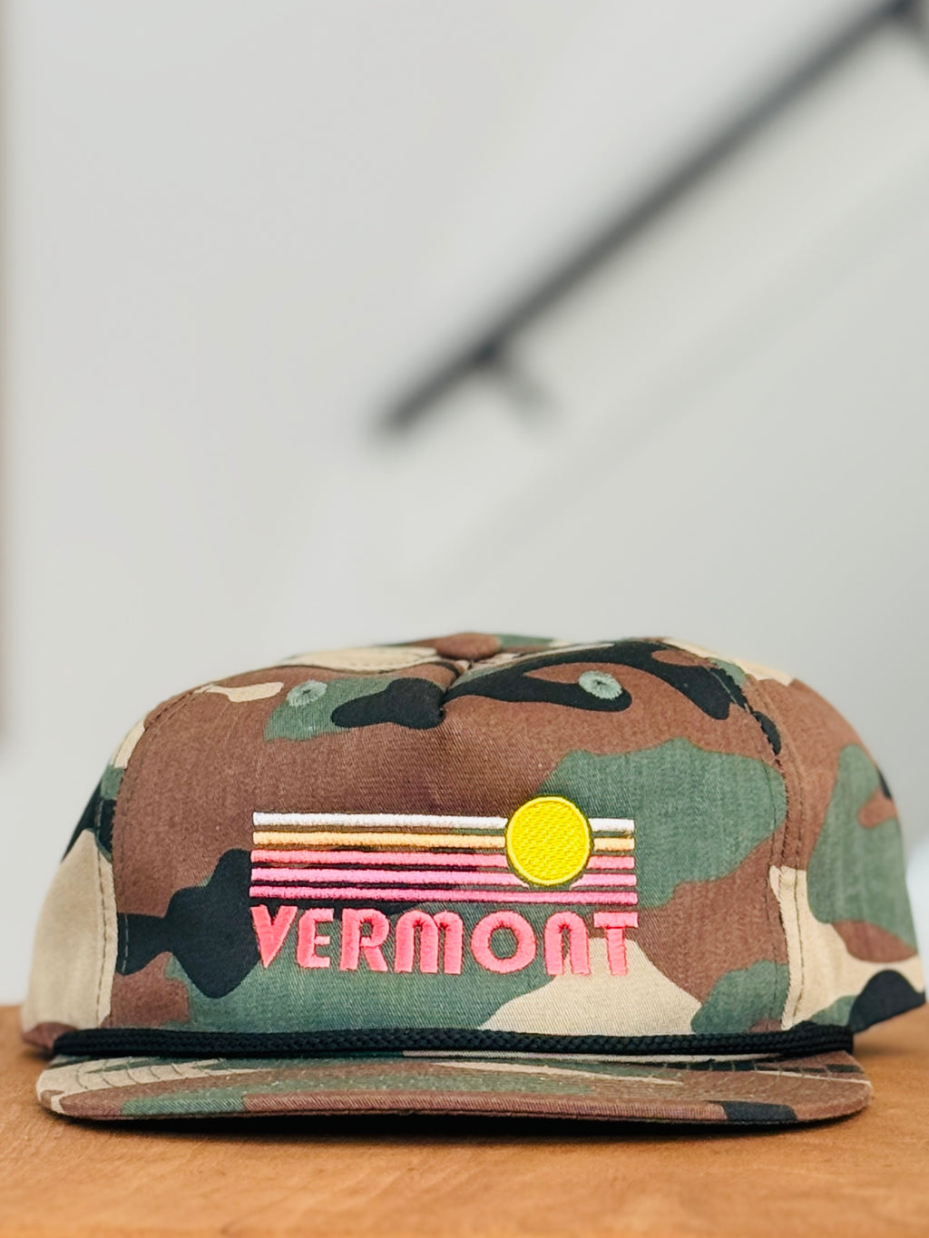 Retro Sunset Vermont Hat-Embroidered in Vermont