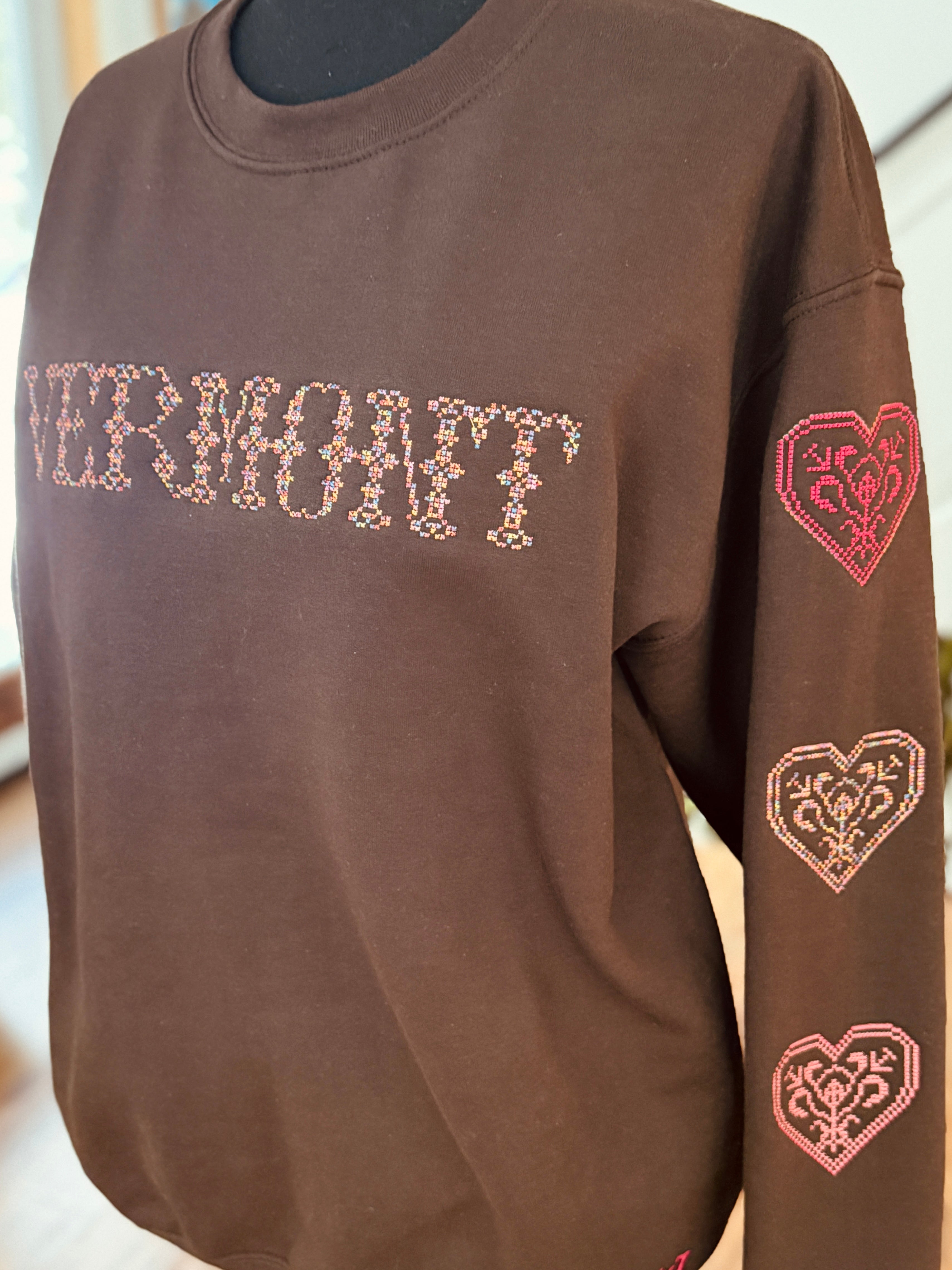 Heart on My Sleeve-Embroidered in Vermont