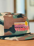 Retro Sunset Vermont Hat-Embroidered in Vermont