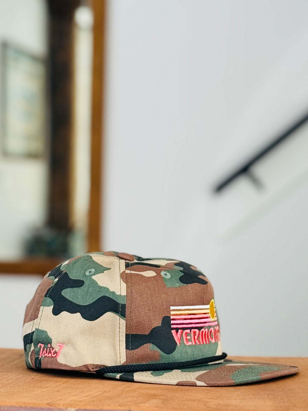 Retro Sunset Vermont Hat-Embroidered in Vermont