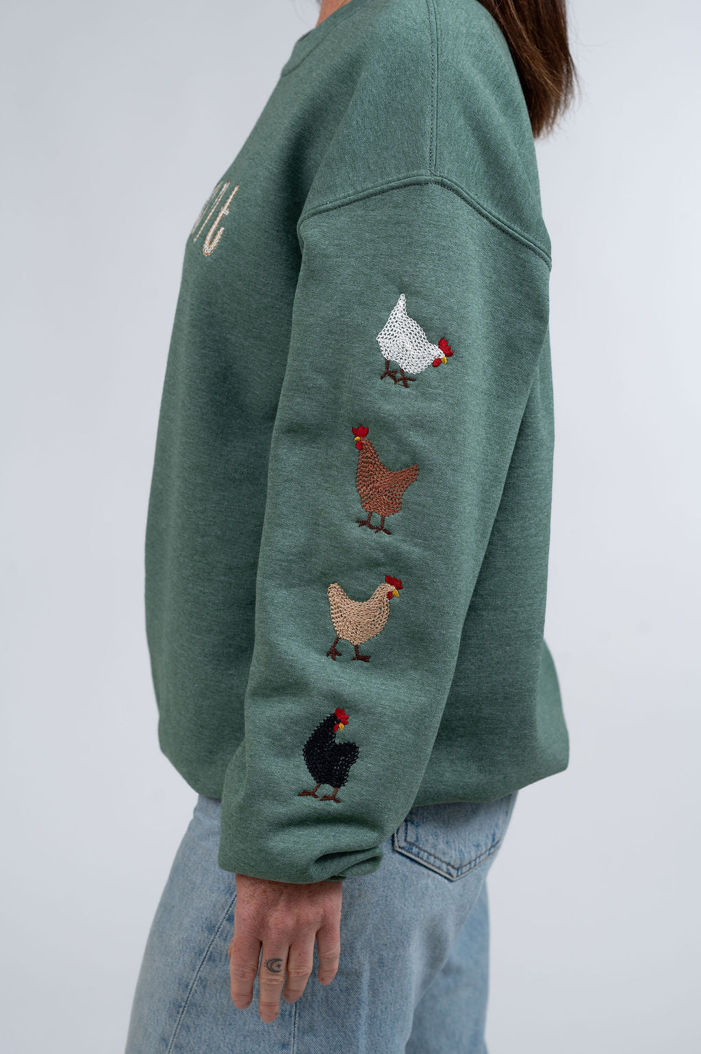 The Pecking Order-Embroidered in Vermont